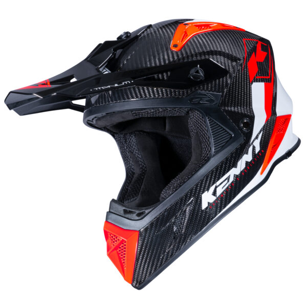 Kenny - Casca TITANIUM CARBON GRAPHIC RED