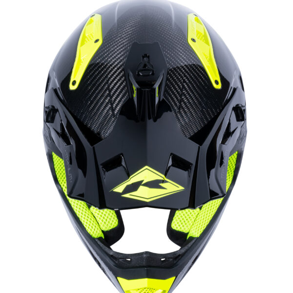 Kenny - Casca TITANIUM CARBON GRAPHIC NEON YELLOW
