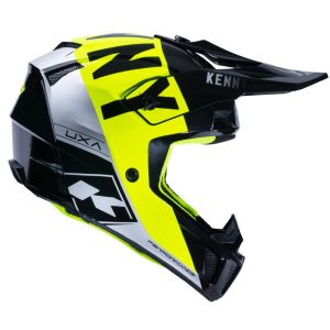Kenny - Casca PERFORMANCE GRAPHIC black neon yellow silver