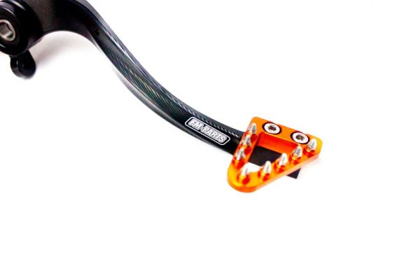 Fm-Parts Pedala Frana Spate cu Capat Marit KTM/Husqvarna 2017-2025 Ajustabila Orange/Black