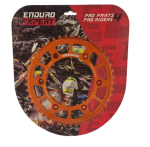 Pinion spate KTM / Husqvarna / Husaberg '90-'24 Aluminiu RACING orange (45 dinti) JTR897.45 Enduro Expert 89745ROEE