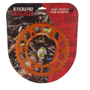 Pinion spate KTM / Husqvarna / Husaberg '90-'24 Aluminiu RACING orange (45 dinti) JTR897.45 Enduro Expert 89745ROEE