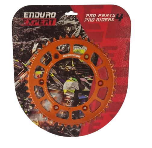 Pinion spate KTM / Husqvarna / Husaberg '90-'24 Aluminiu RACING orange (45 dinti) JTR897.45 Enduro Expert 89745ROEE