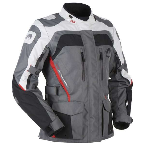 Geaca moto dama APALACHES LADY, Furygan negru gri rosu