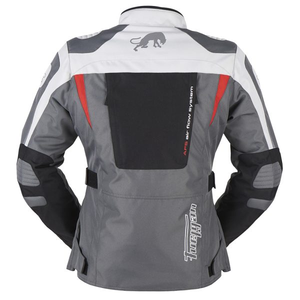 Geaca moto dama APALACHES LADY, Furygan negru gri rosu