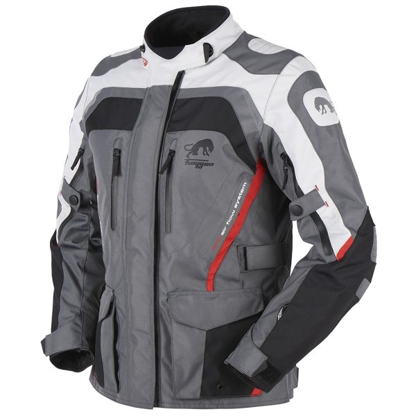 Geaca moto dama APALACHES LADY, Furygan negru gri rosu