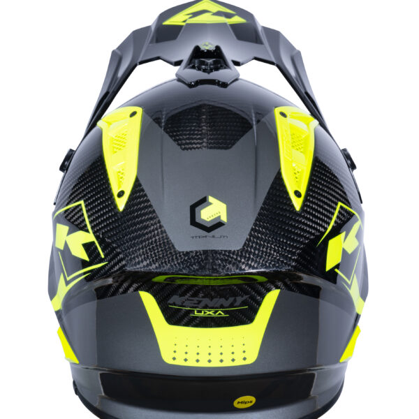 Kenny - Casca TITANIUM CARBON GRAPHIC NEON YELLOW