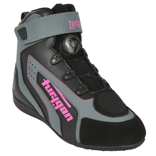 Incaltaminte - Ghete moto dama, V4 EASY LADY D3O, Furygan negru-roz