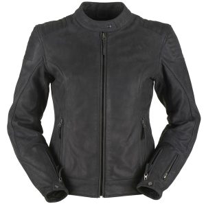 Geaca moto piele dama, DEBBIE, Furygan Negru