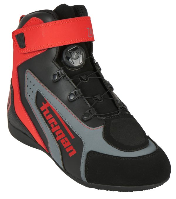 Incaltaminte - Ghete moto dama, V4 EASY LADY D3O, Furygan Negru-rosu