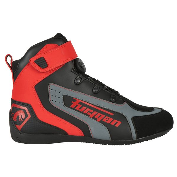Incaltaminte - Ghete moto dama, V4 EASY LADY D3O, Furygan Negru-rosu