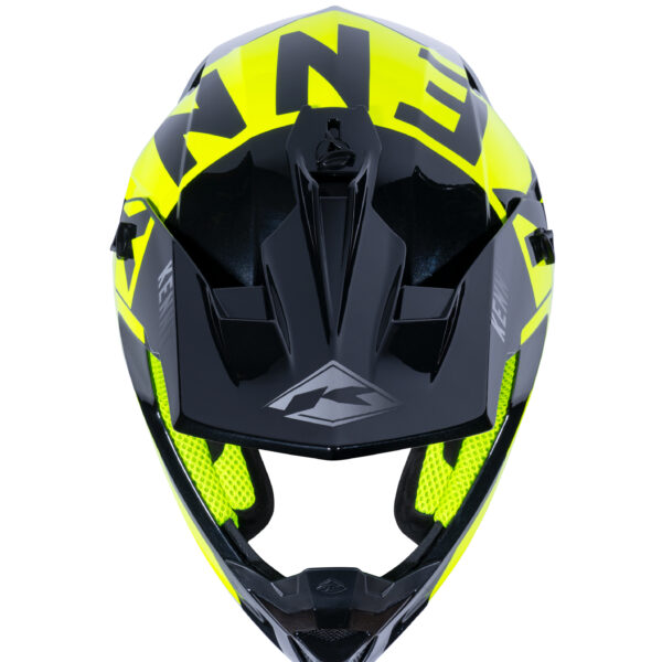 Kenny - Casca PERFORMANCE GRAPHIC black neon yellow silver