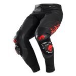 Pantaloni moto de barbati DRACK Black-Red-Red