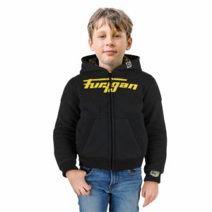 Geaca de copii LUXIO KID Black-Fluo yellow