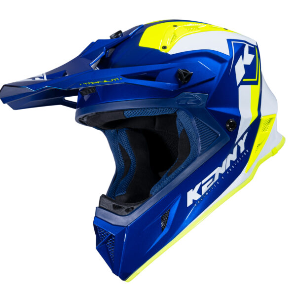 Kenny - Casca TITANIUM GRAPHIC NAVY NEON YELLOW