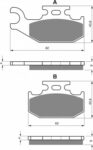 Placute De Frana/Spatea NG 1102 Dreapta ATV/CAN-AM