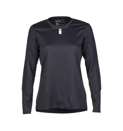 FOX W DEFEND LS JERSEY [BLK]