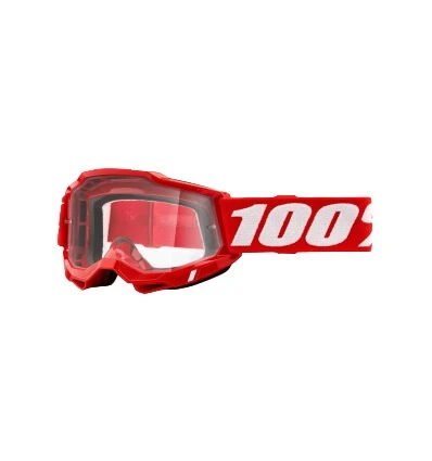 100% OCHELARI 100% ACCURI 2 Red Clear Lens