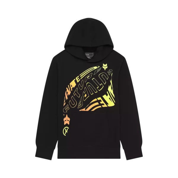 YTH ELEVATED FLEECE PO [BLK]