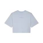 W WORDMARK OS CROP TEE [PL BLU]