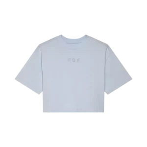 W WORDMARK OS CROP TEE [PL BLU]