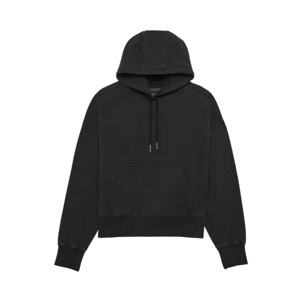 W WORDMARK OVERSIZED FLEECE PO [BLK]
