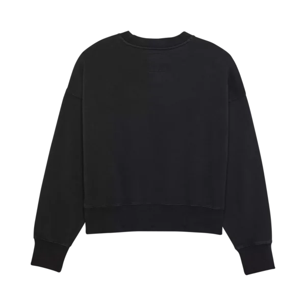 W WORDMARK OVERSIZED FLEECE CREW [BLK]