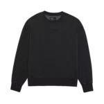WORDMARK OVERSIZED FLEECE CREW [BLK]