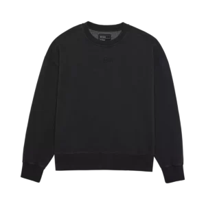 WORDMARK OVERSIZED FLEECE CREW [BLK]