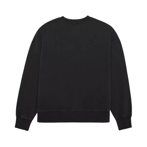 WORDMARK OVERSIZED FLEECE CREW [BLK]