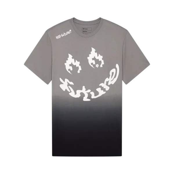 HELLO FOX SS PREM TEE [STL GRY]