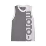W MOTO-X BLOCKED TANK [WHT]