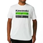 Tricou - FOX KAWASAKI STRIPES PREMIUM TEE WHITE