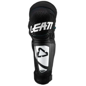 Protectie - LEATT KNEE & SHIN GUARD 3DF HYBRID EXT WHT/BLACK