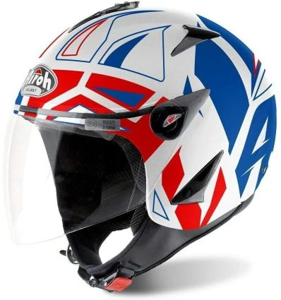 Casca Jet JT JTC18 Airoh Taglia L White / Red