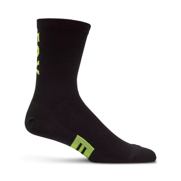 6" FLEXAIR MERINO SOCK [BLK/YLW]