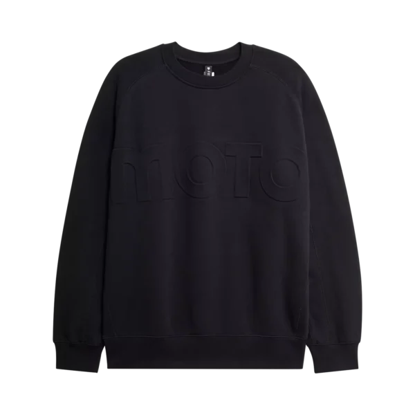 MOTO-X OVERSIZED FLC CREW [BLK]