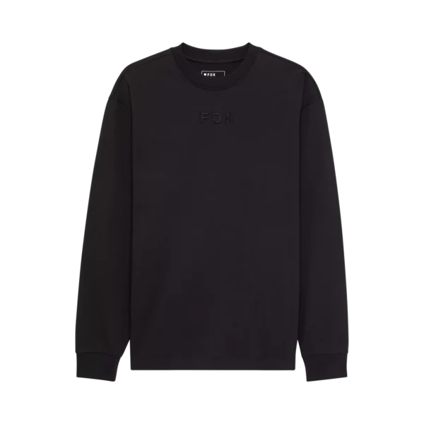 WORDMARK OVERSIZED LS TEE [BLK]