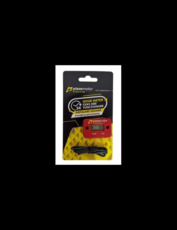 Ceas digital ore functionare motor rosu PMT068