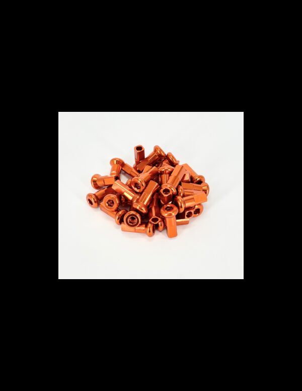 Set nipluri aluminiu spite (36 buc.) portocaliu Enduro Expert EE7075OR