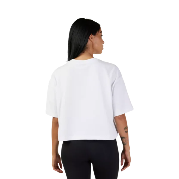 W WORDMARK OS CROP TEE [WHT]
