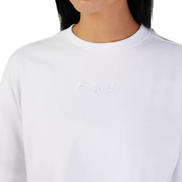 W WORDMARK OS CROP TEE [WHT]