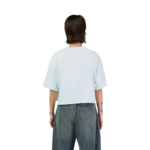 W WORDMARK OS CROP TEE [PL BLU]