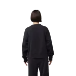 W WORDMARK OVERSIZED FLEECE CREW [BLK]