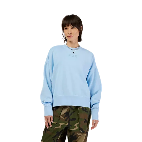 W WORDMARK OV FLEECE CREW [CAS BLU]