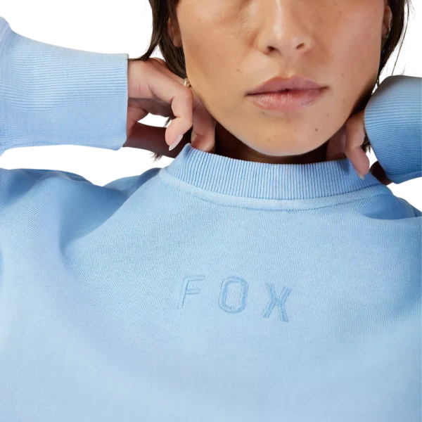 W WORDMARK OV FLEECE CREW [CAS BLU]