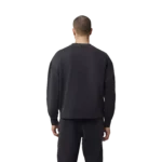 WORDMARK OVERSIZED FLEECE CREW [BLK]