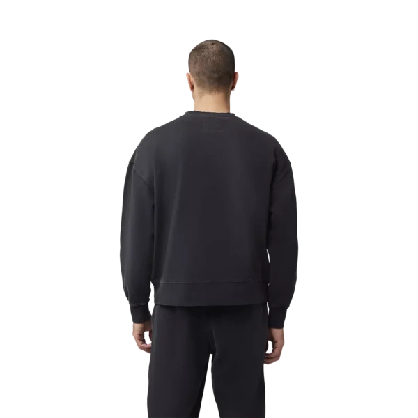 WORDMARK OVERSIZED FLEECE CREW [BLK]