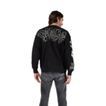 HELLO FUTURE OVERSIZED FLC CREW [BLK]