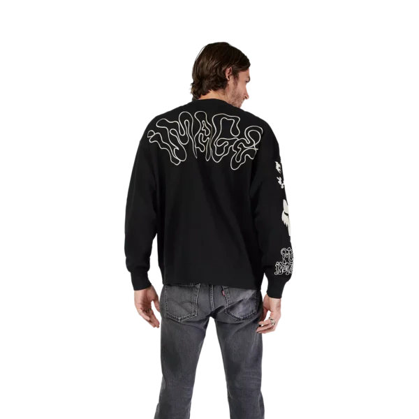 HELLO FUTURE OVERSIZED FLC CREW [BLK]